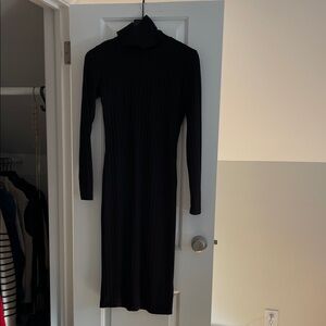 H&M Chic Black Long Sleeve Dress
